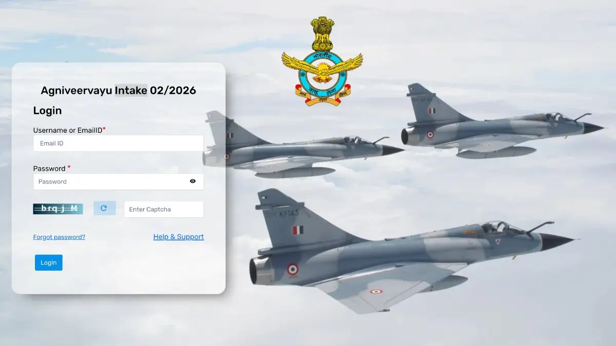 Airforce Agniveer Result 2025 login page at agnipathvayu.cdac.in (Agniveervayu Intake 02/2026) Airforce Agniveer Result 2025 login page at agnipathvayu.cdac.in (Agniveervayu Intake 02/2026)