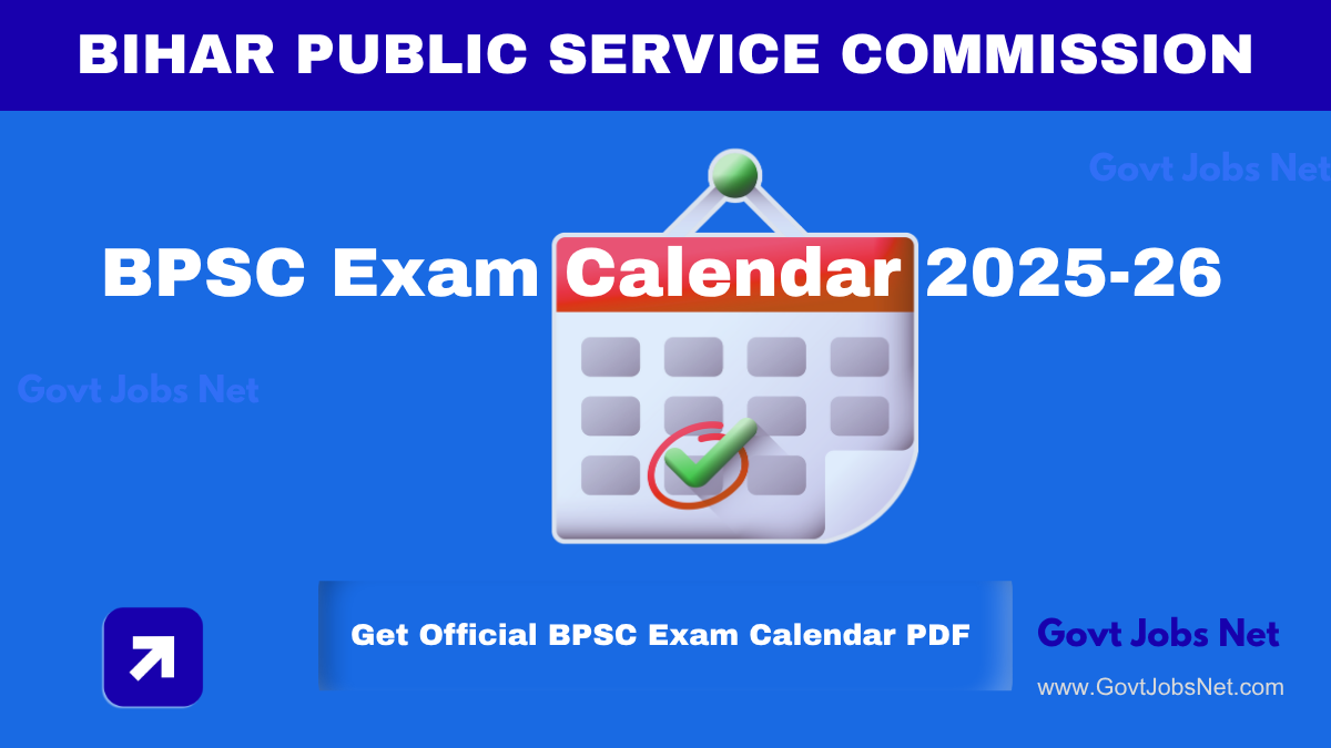 The official updated BPSC Exam Calendar 2025-26 The official updated BPSC Exam Calendar 2025-26