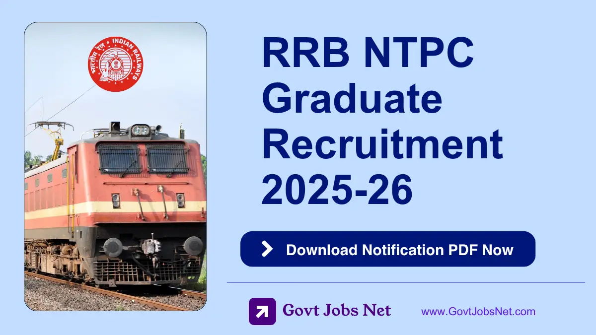 RRB NTPC Graduate Notification 2025-26 PDF Download - Recruitment Notice